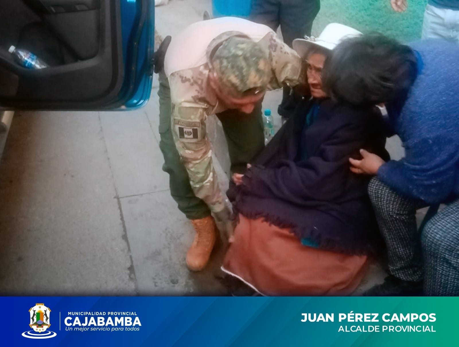 Serenazgo Prestó Auxilio a Mujer de la Tercera Edad