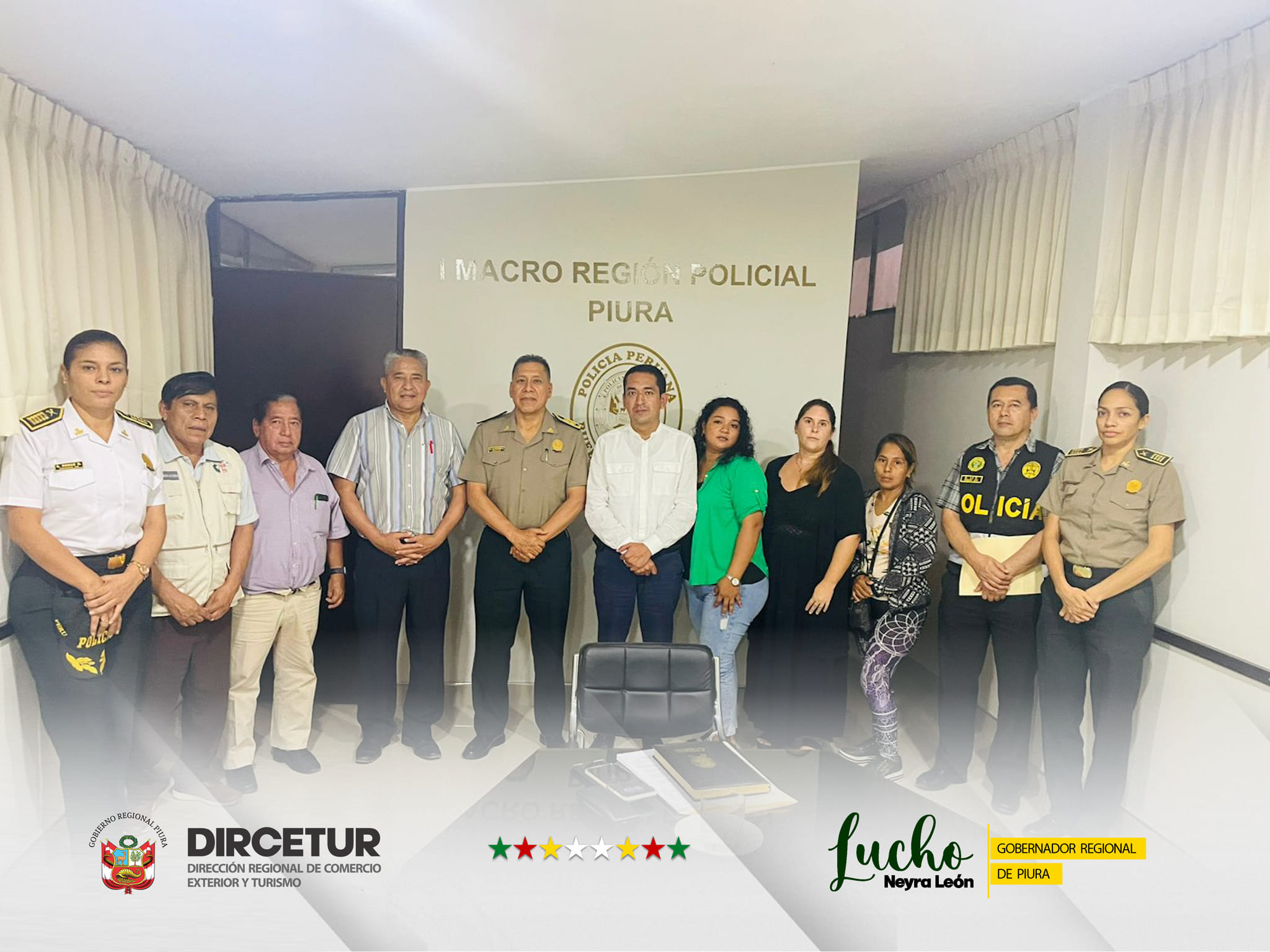 Dircetur y I Macro Región Policial articulan esfuerzos para lograr un turismo seguro en Piura