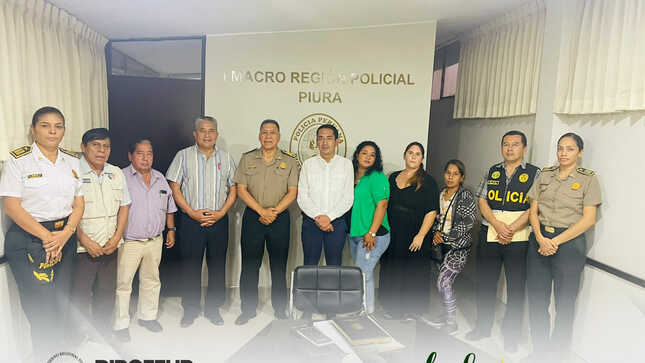 Dircetur y I Macro Región Policial articulan esfuerzos para lograr un turismo seguro en Piura