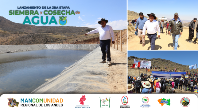 La ceremonia protocolar contó con la participación del Presidente Ejecutivo de la Mancomunidad Regional de Los Andes, Gobernador Regional de Huancavelica, Leoncio Huayllani Taype; acompañado por el Director Ejecutivo, Jesús Quispe Arones;  diferentes autoridades de la zona  y pobladores de la zona.