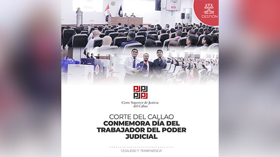 Corte Superior de Justicia del Callao conmemora Día del Trabajador del Poder Judicial