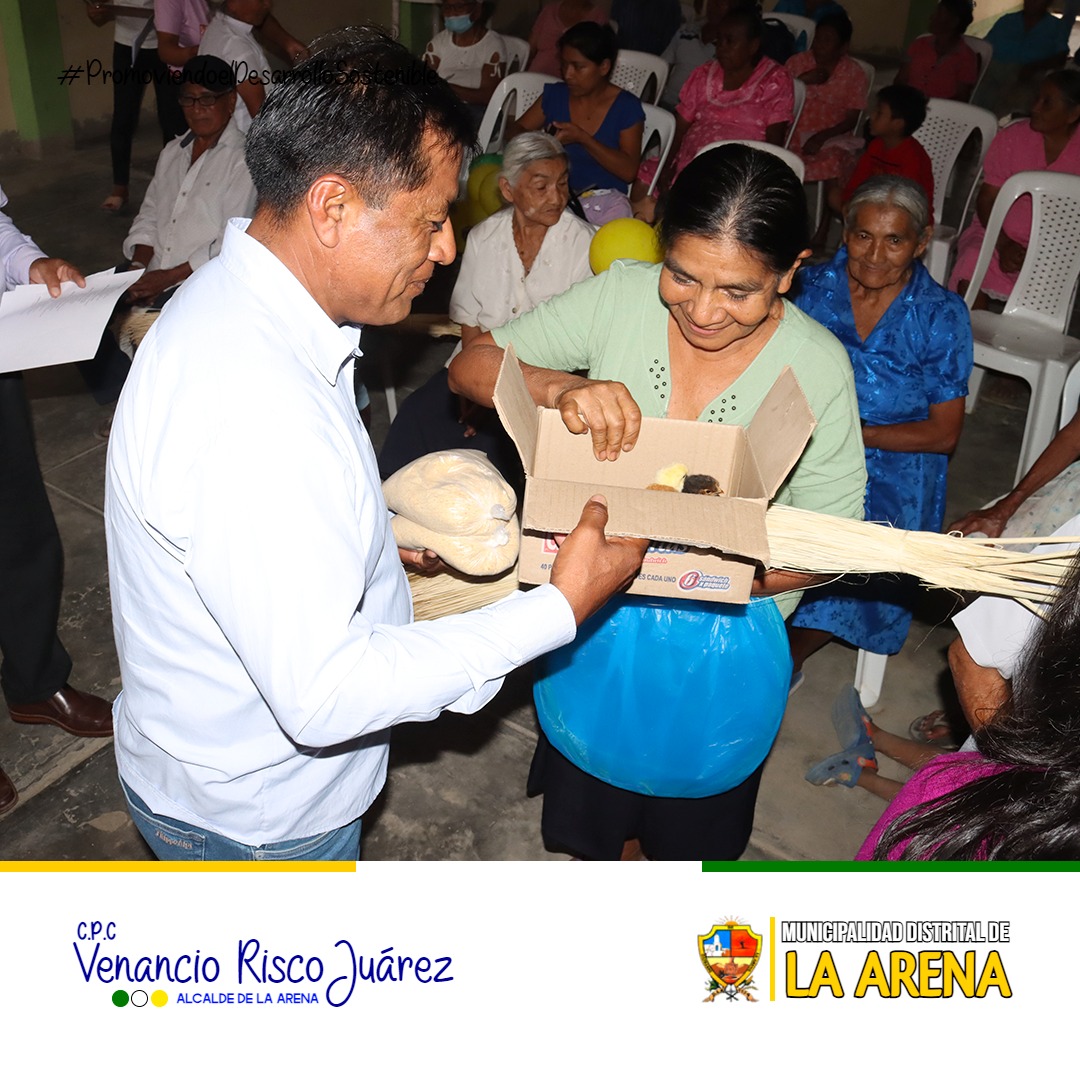 Entrega de Material Adulto Mayores La Arena 2023