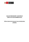 Vista preliminar de documento ANEXO RM. 265-2023-MINAM - GUIA DE PREVENCION Y GESTION DE CONFLICTOS SOCIOAMBIENTALES