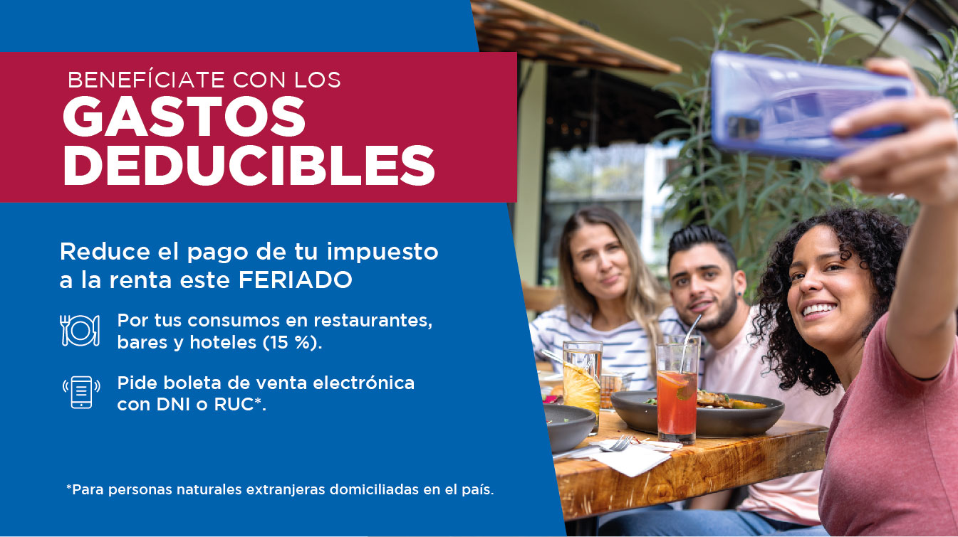 Para gozar de este beneficio, es indispensable que el cliente solicite boletas de venta electrónicas por los consumos que realice. En ese comprobante se incluirá, además, su número de DNI.