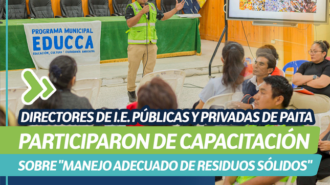 Capacitación sobre "Manejo Adecuado de Residuos Sólidos"