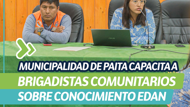 Municipalidad de Paita capacita a brigadistas comunitarios