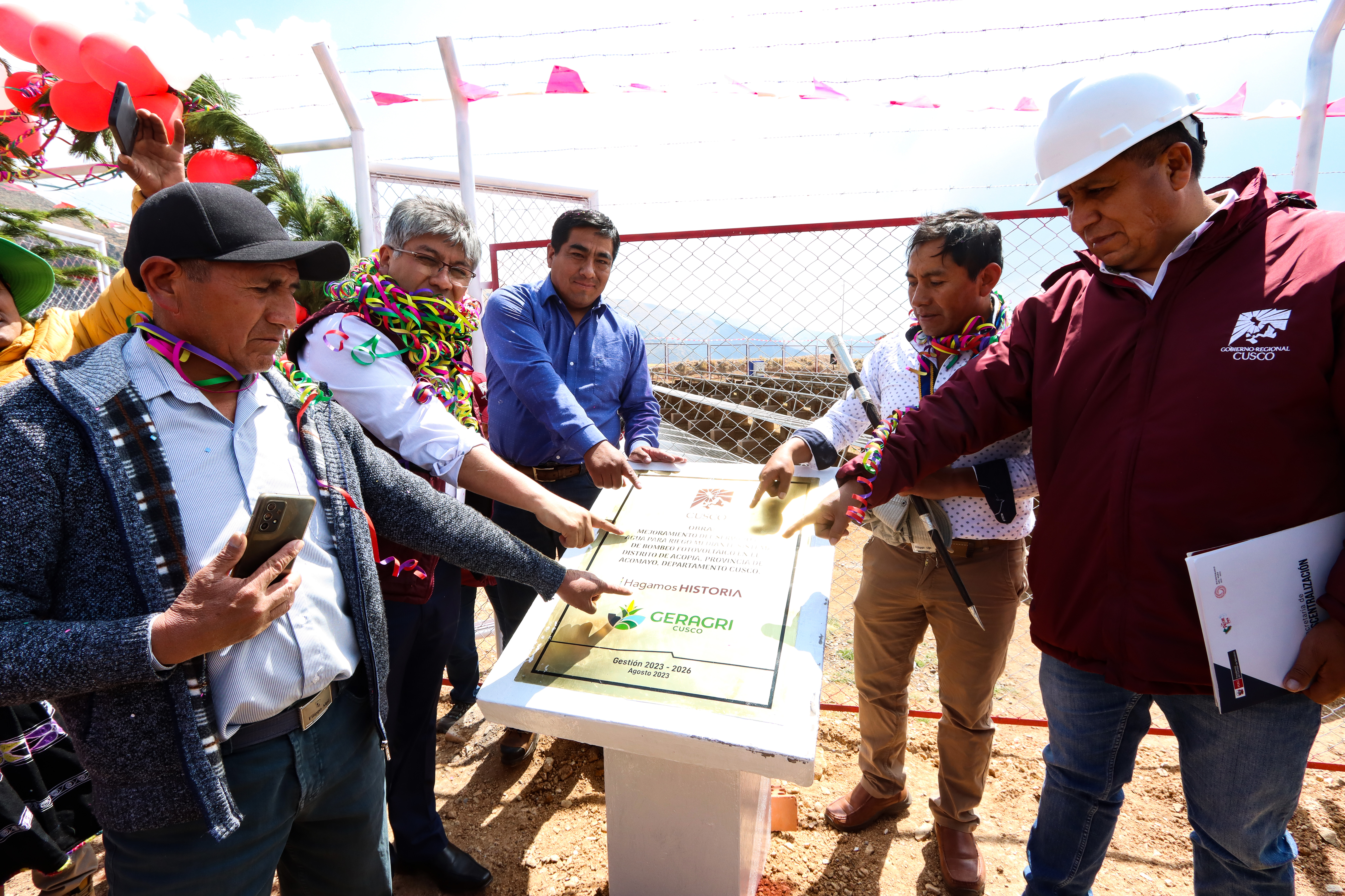 Energía Solar y Agricultura unidas: GORE Cusco entrega proyecto de Riego a más de 200 familias de agricultores en Acomayo