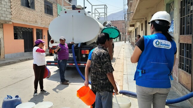 Sunass monitoreó abastecimiento de agua