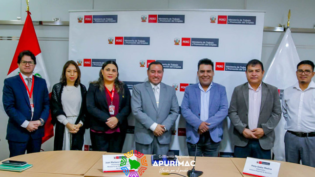 Gobernador Regional Percy Godoy pide creación de más ofertas de empleo en Apurímac y acuerda instalación de mesa técnica encabezada por Ministro de Trabajo 