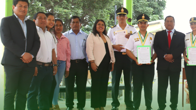 Reconocimiento Policía La Arena 