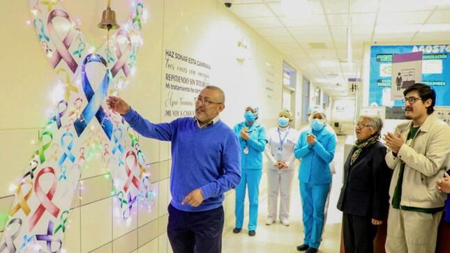 Campana de vida: padre de tres hijos vence al cáncer en Junín