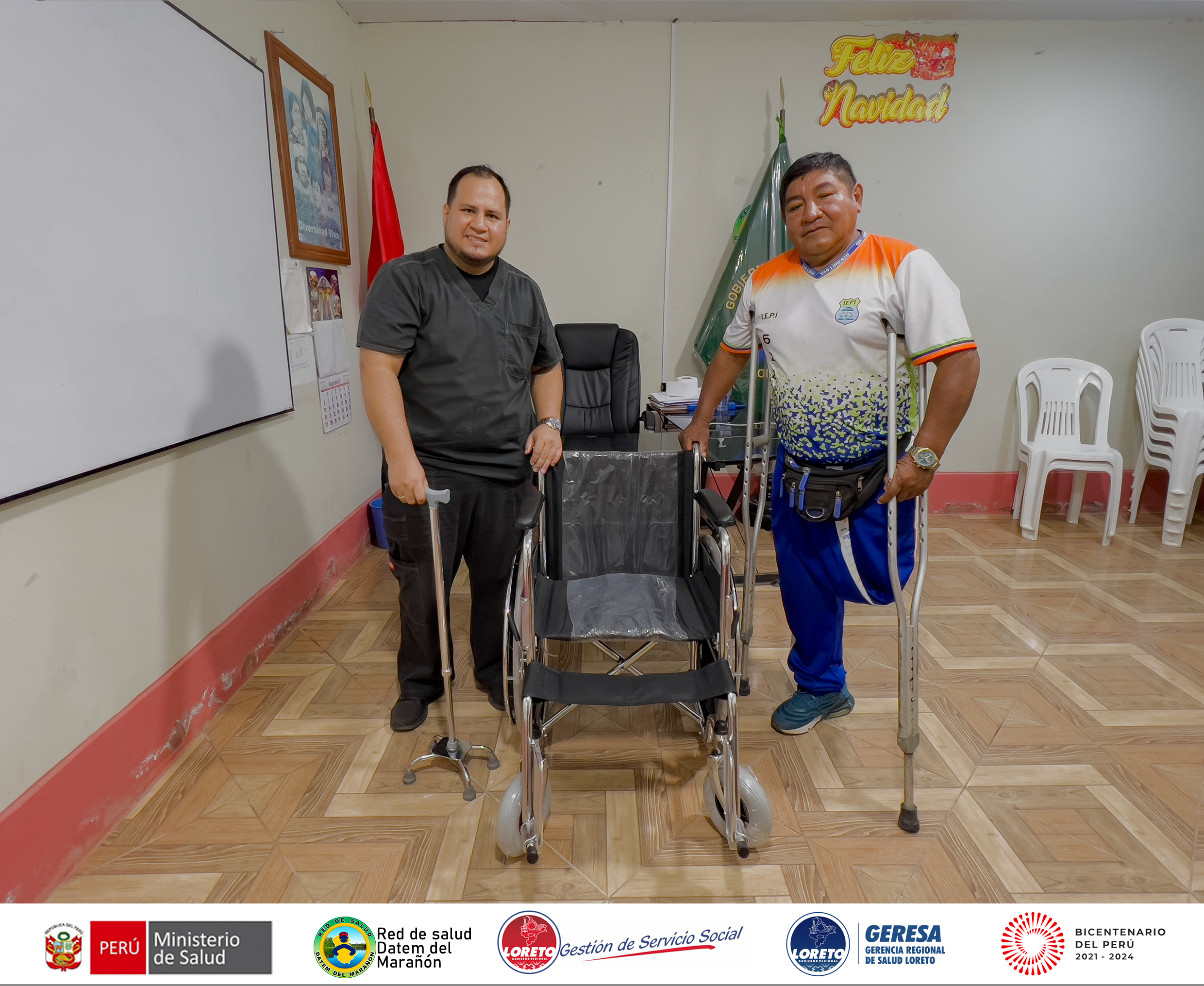 Alejandro García Abanto, con cargo de presidente en la Asociación de Personas con Discapacidad de la provincia de Datem del Marañón.