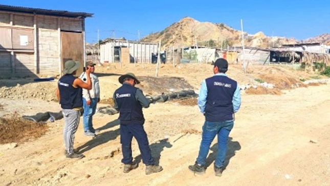 INGEMMET verifica zonas de peligro ante posibles lluvias en Canoas de Punta Sal