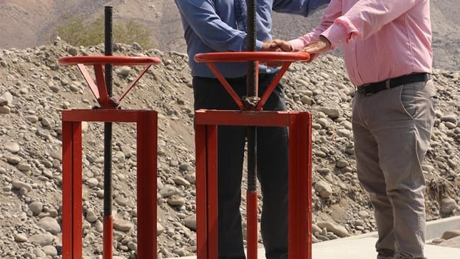 ALCALDE LIC. JUAN REAÑO INAUGURA LA CONSTRUCCIÓN DE LA OBRA "BOCATOMA DE HUMAYA" QUE CAPTARÁ MÁS VOLUMEN DE AGUA PARA EL RIEGO DE LOS CAMPOS DE CULTIVO
