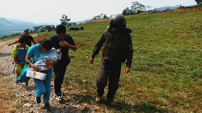 Junín: Fuerzas Armadas realizaron evacuación aeromédica en apoyo a recién nacido