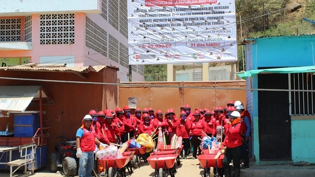 Se inician trabajos temporales en Canoas de Punta Sal del programa Lurawi Perú 