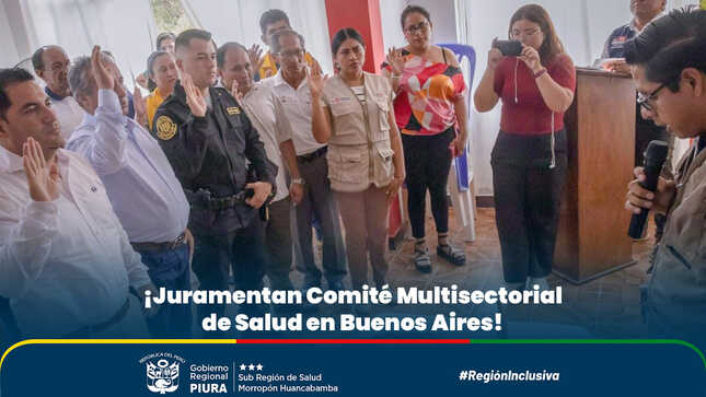 Juramentan comité multisectorial de salud en Buenos Aires