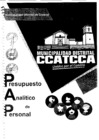 Vista preliminar de documento Presupuesto Analítico de Personal.