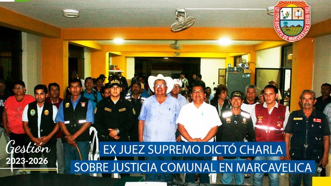 Charla Sobre Justicia Comunal En Marcavelica