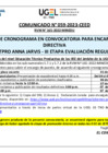Vista preliminar de documento COMUNICADO 059-2023-CEED- ENCARGATURA DE PLAZA DIRECTIVA IE CETPRO ANNA JARVIS - ETAPA EVALUACIÓN REGULAR - MODIFICATORIA DE CRONOGRAMA