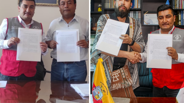 fotos de la firma de convenio