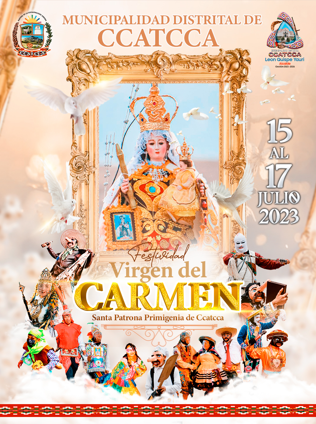 Festividad Virgen del Carmen Ccatcca 2023.