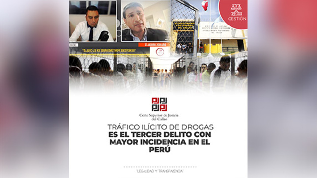 Delito de Tráfico Ilícito de Drogas es el tercer delito con mayor incidencia en el Perú, se informó en el programa digital “Diálogos Judiciales” que emite la Corte Superior de Justicia del Callao por redes sociales.
