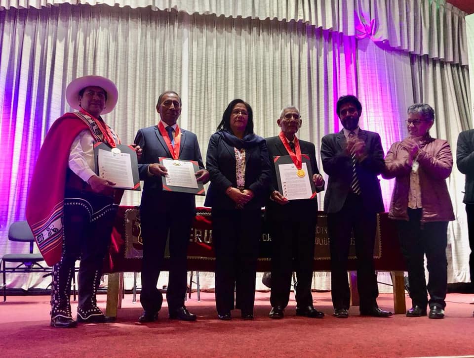Entrega de resolución y medalla de Personalidad Meritoria de la Cultura