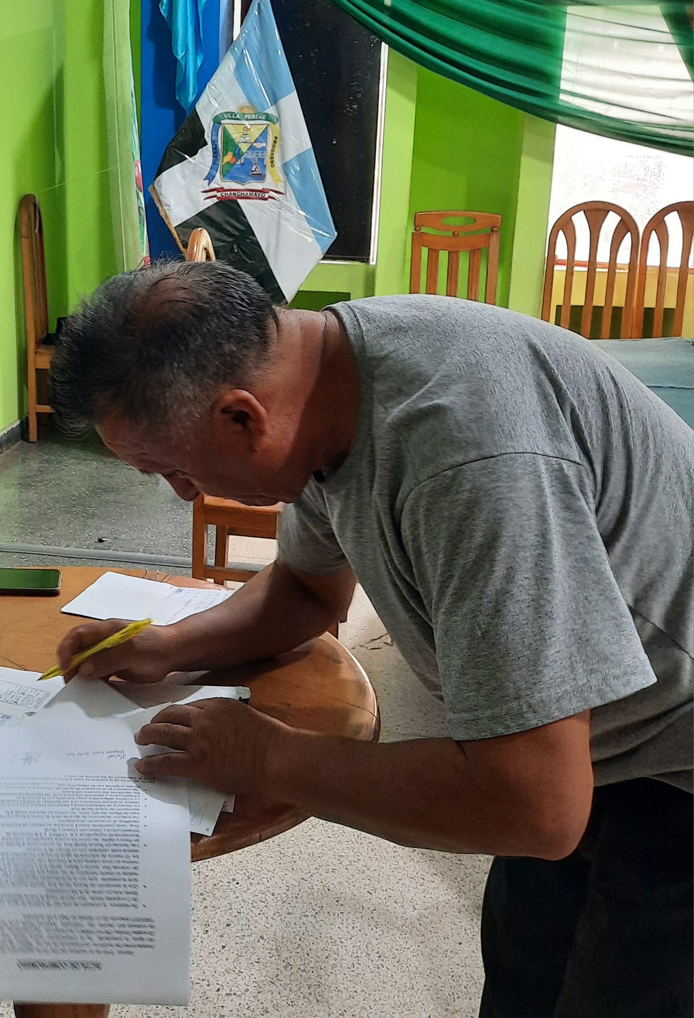 nueva santa Ana y San Jacinto los Matinales suscribieron acta