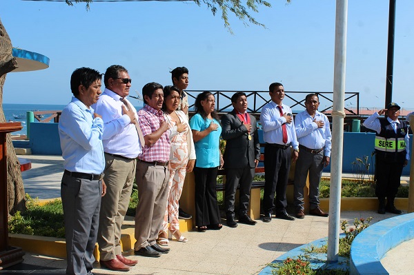 Autoridades de Canoas de Punta Sal participan en ceremonia plena