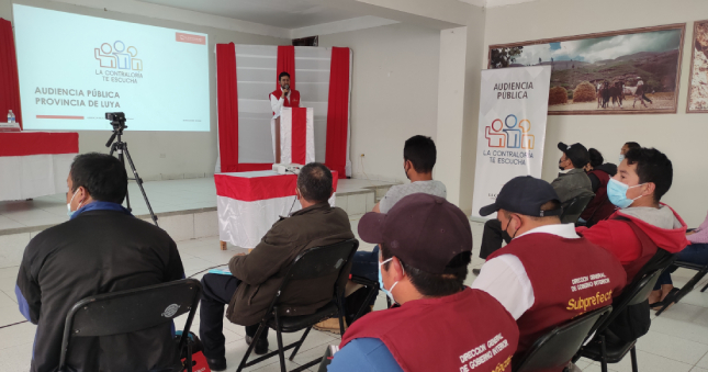 La ciudadanía de la provincia de Utcubamba, región Amazonas, podrá presentar y exponer sus denuncias sobre el presunto uso indebido de bienes y recursos en las entidades públicas de esta jurisdicción, durante la audiencia pública presencial “La Contraloría te escucha”, que se realizará este viernes 8 de setiembre.