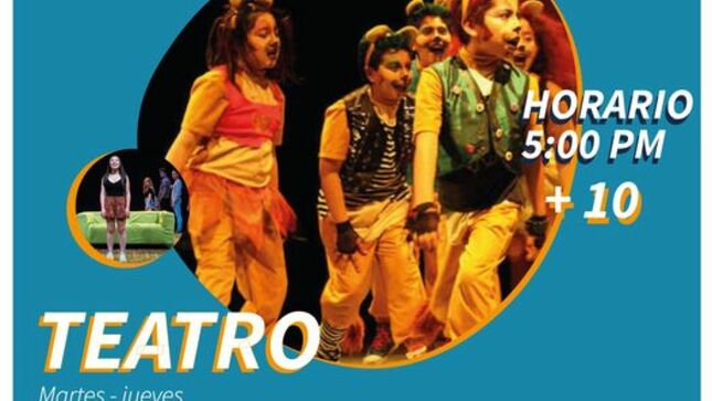 Desde setiembre damos inicio a nuestro taller de teatro, dictado por el grupo teatral Cuarto Menguante. Todos los niños de 10 años a más. 
📍Informes e inscripciones en el Centro Cultural Miguel Espinach. 
Jr. Cruz de Piedra 613.