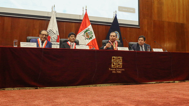 Es necesario empezar un proceso de cambio, de transformación, que nos permita lograr una sociedad más inclusiva afirmó el magistrado Gustavo Gutiérrez Ticse.