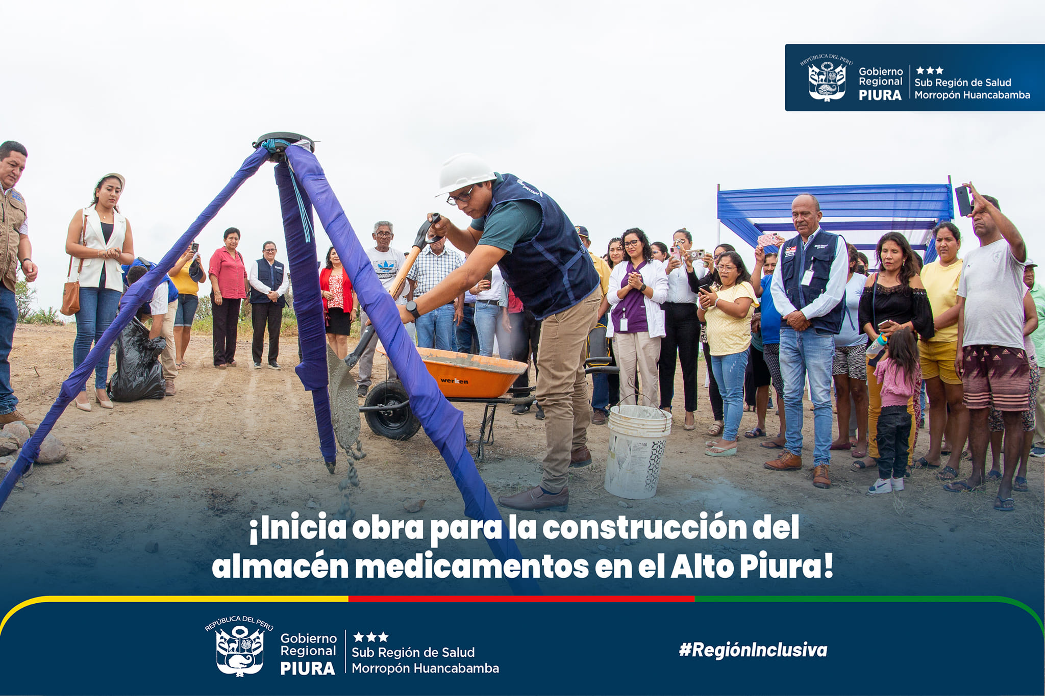 inicia obra para la construcción del almacén de medicamentos en el Alto Piura.