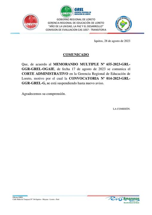 Comunicado
