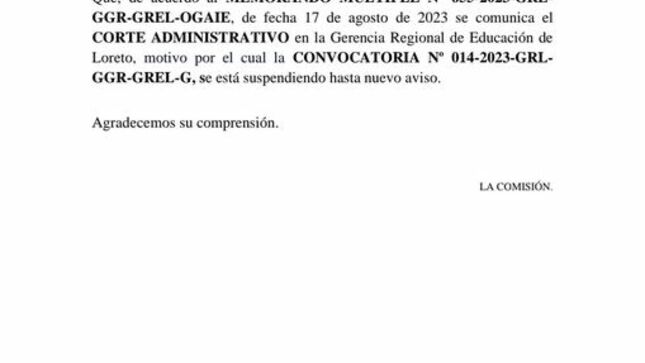 Comunicado