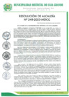 Vista preliminar de documento Resolución de Alcaldía 249-2023
