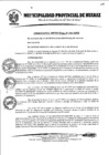 Vista preliminar de documento ORDENANZA MUNICIPAL N°43-MPH-2016