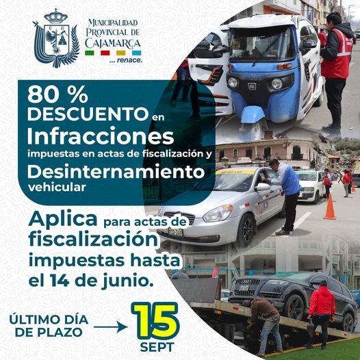 Aplica para actas de fiscalización impuestas hasta el 14 de junio y tienes tiempo para aprovechar tu descuento hasta 𝟏𝟓 𝐝𝐞 𝐬𝐞𝐭𝐢𝐞𝐦𝐛𝐫𝐞.