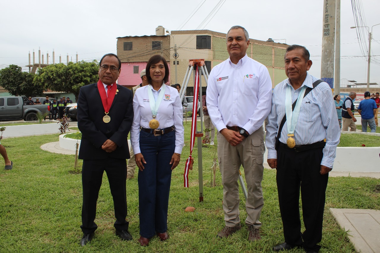 Alcaldesa de Chiclayo inaugura Óvalo Las Américas
