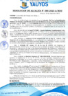 Vista preliminar de documento RESOLUCIÓN DE ALCALDIA Nº 088-2023-A/MDY