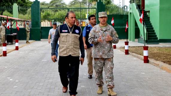 GORE y Ejército coordinan instalación de Uviclin en el cuartel Grau