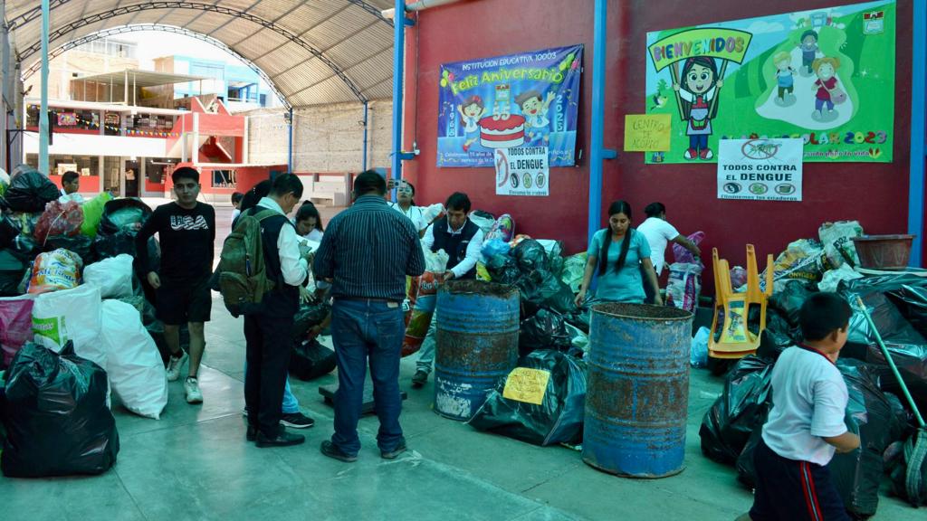 Lambayeque: seis toneladas de potenciales criaderos de zancudos son eliminados en concurso interescolar