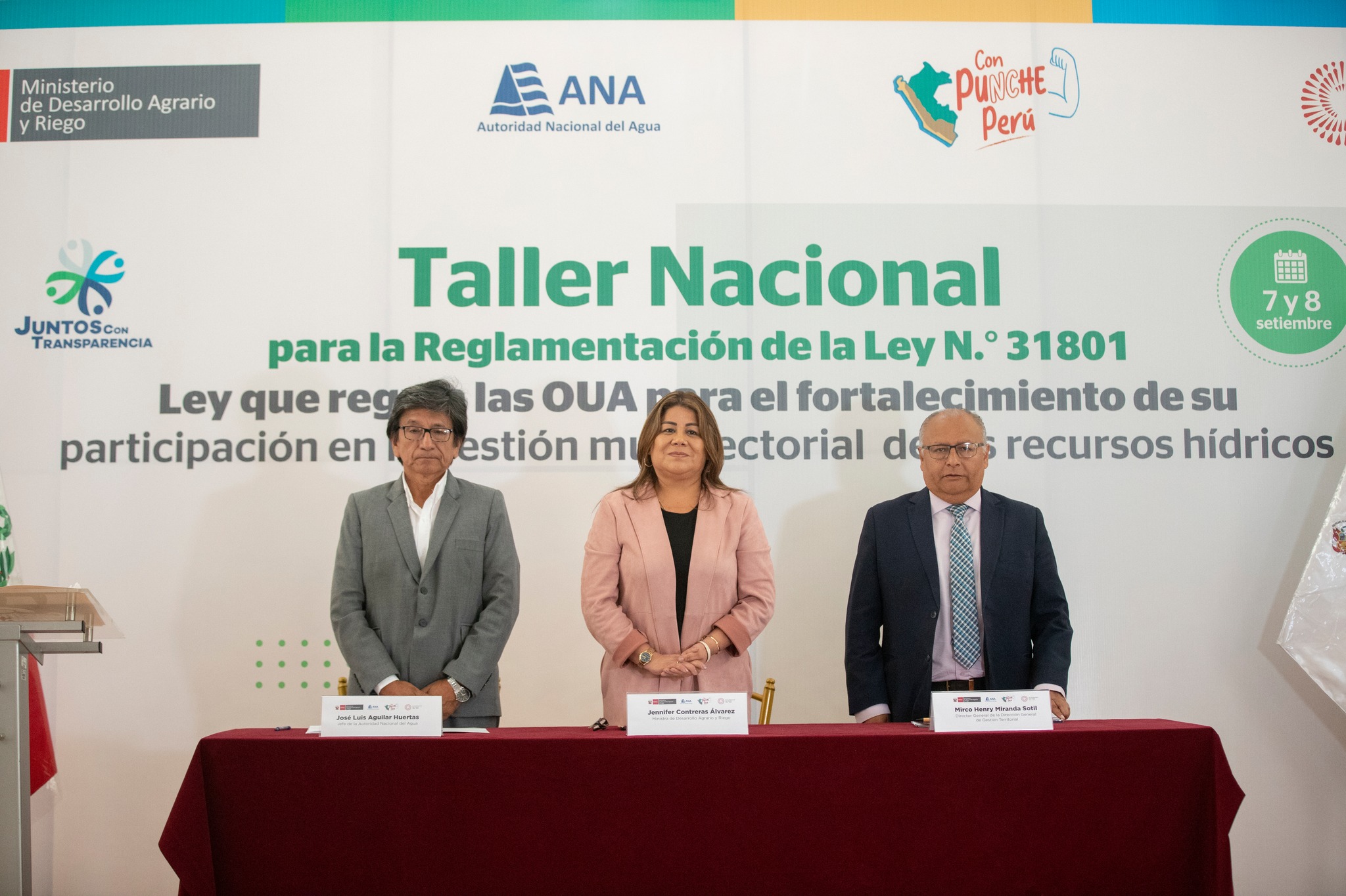 Esta actividad busca consensuar acuerdos para la participación en la gestión de los recursos hídricos de las Juntas de Usuarios, representaciones gremiales y los usuarios no agrarios.