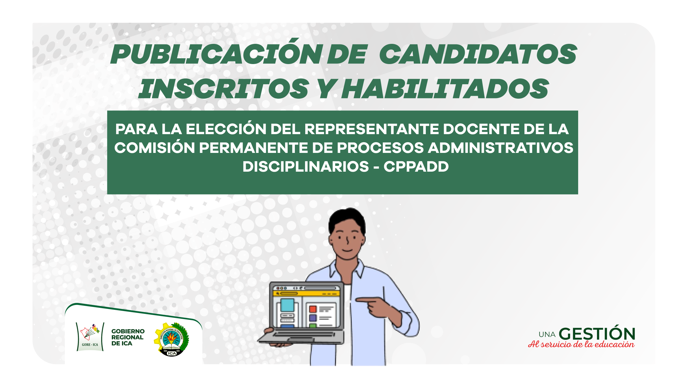 Publicación de candidatos inscritos y habilitados