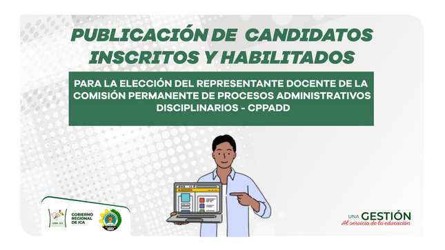 Publicación de candidatos inscritos y habilitados