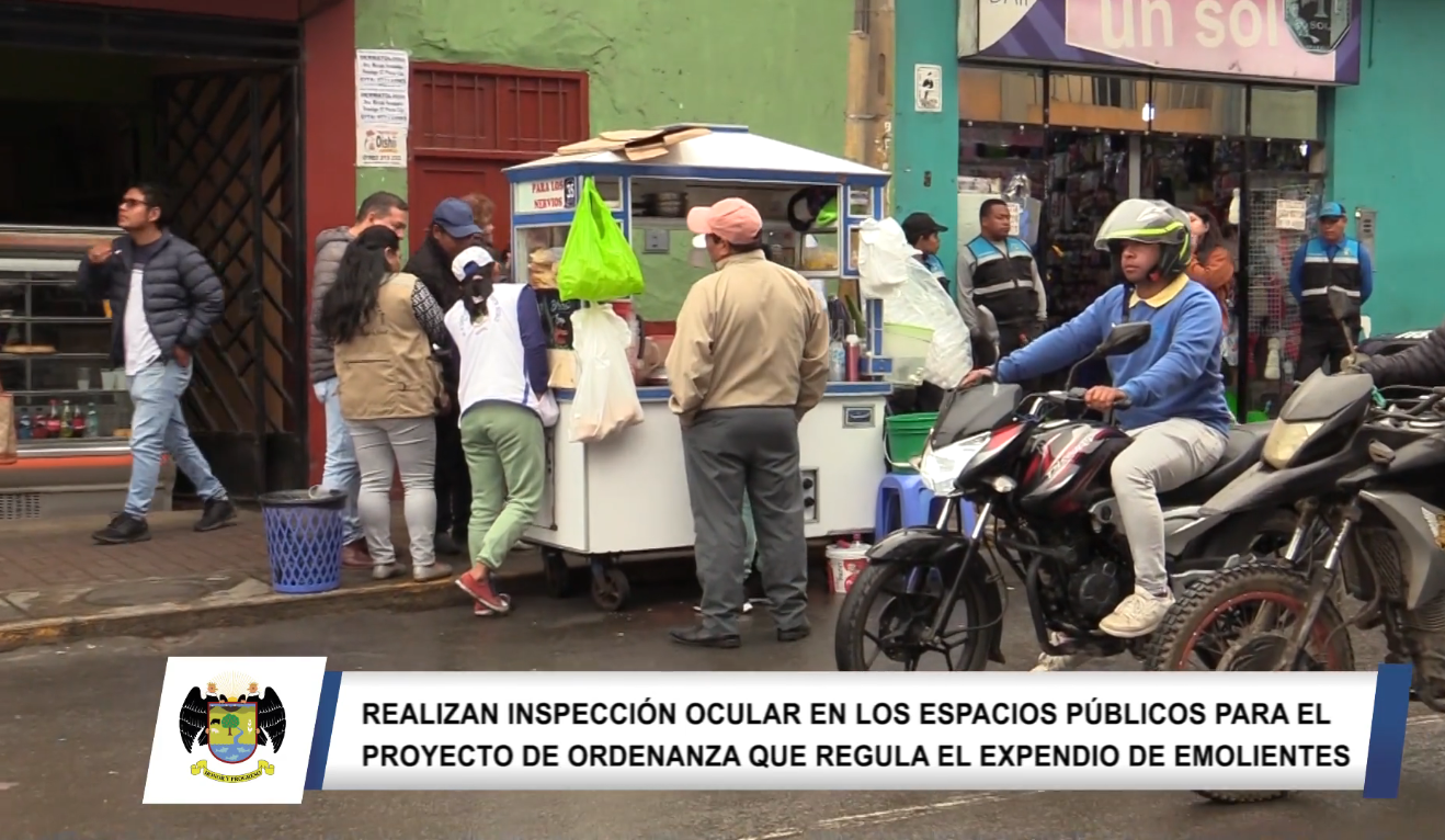 Realizan inspección ocular en los espacios públicos para el proyecto de ordenanza que regula el expendio de emolientes y productos naturales