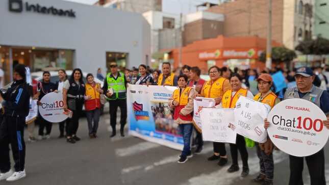 MPH, PNP, serenazgo, juntas vecinales y el CEM se unieron para decirle "No a la Violencia"