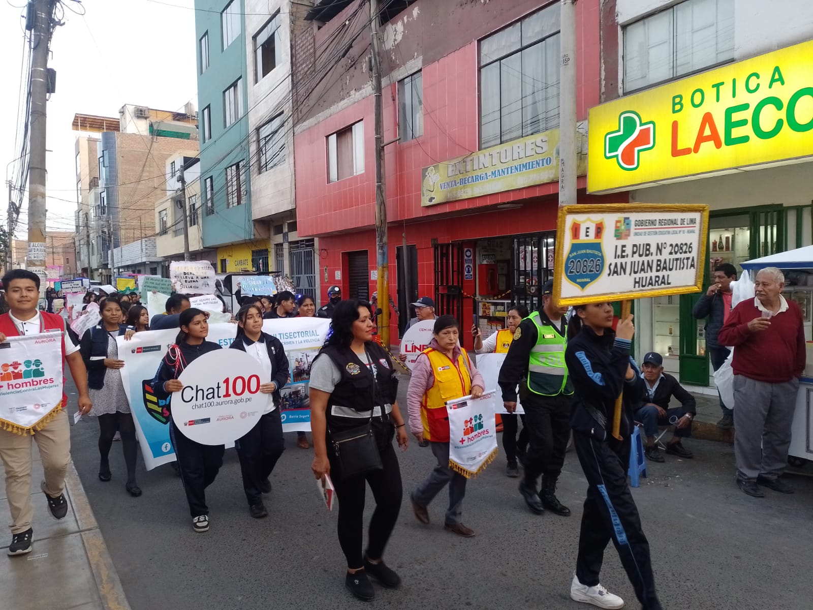 MPH, PNP, serenazgo, juntas vecinales y el CEM se unieron para decirle "No a la Violencia"