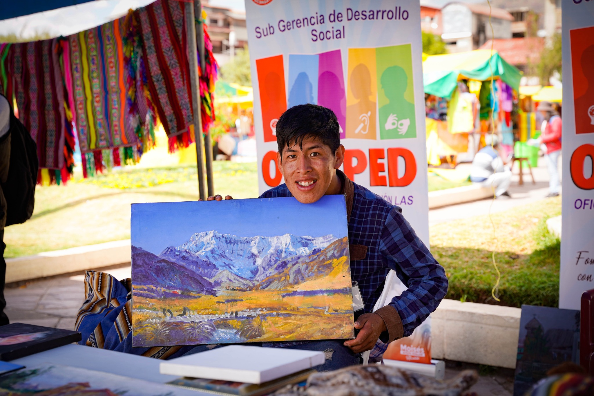 Corte Superior de Justicia de Cusco participó en III Feria de Emprendedores con Discapacidad